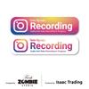 Isaac Trading Drive Recorder Recording Sticker Waterproof/Weatherproof English Gradient Design