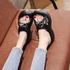 Thick-Soled Heightening Slippers Womens 2025 Summer New One-Word Drag Casual Beach Sandals Fashionable Versatile Casual Slippers