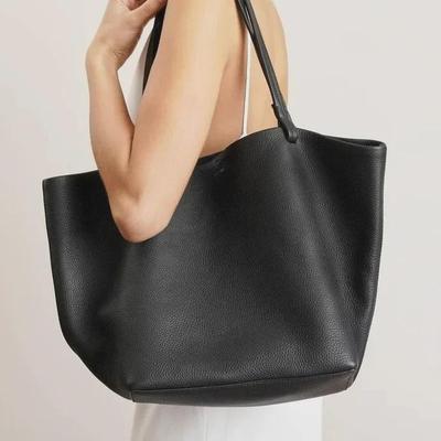 Cross-Border Popular Row* Tragetasche aus echtem Leder: Stilvolle, schlichte Handtasche mit großem Fassungsvermögen & Mutter-Kind-Umhängetasche
