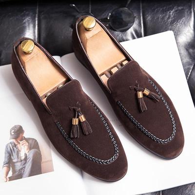 Nové Nově Pánské Semišové Mokasíny s Třásněmi na Řízení Pohodlné Svatba Šaty Černá Hnědá Nazouvací Lodičky Oxford Sapatos Tenis Masculino