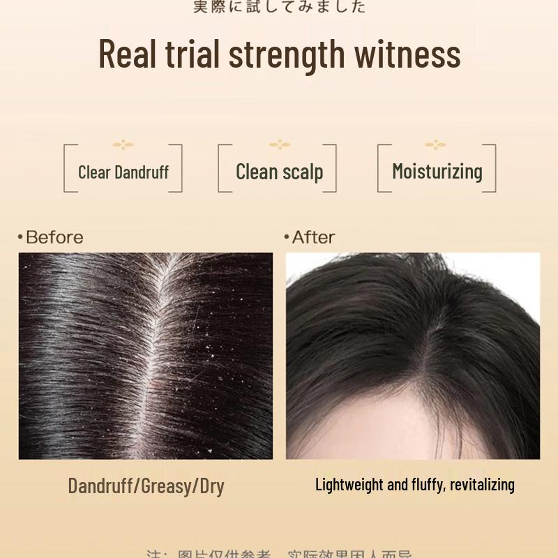 Butterfly Print Japanese Horse Oil Anti-Dandruff Shampoo