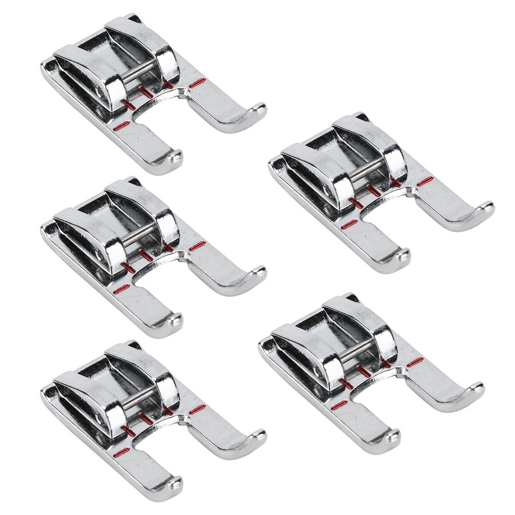 5Pcs Satin Stitch Foot Stainless Steel Multifunctional Household Sewing Machines Accessories