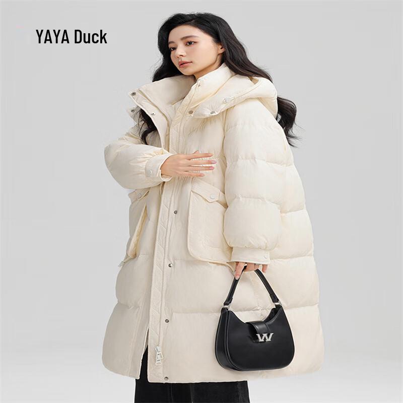 

Женский пуховик YAYA длиной до колена с капюшоном YE4B613841A S