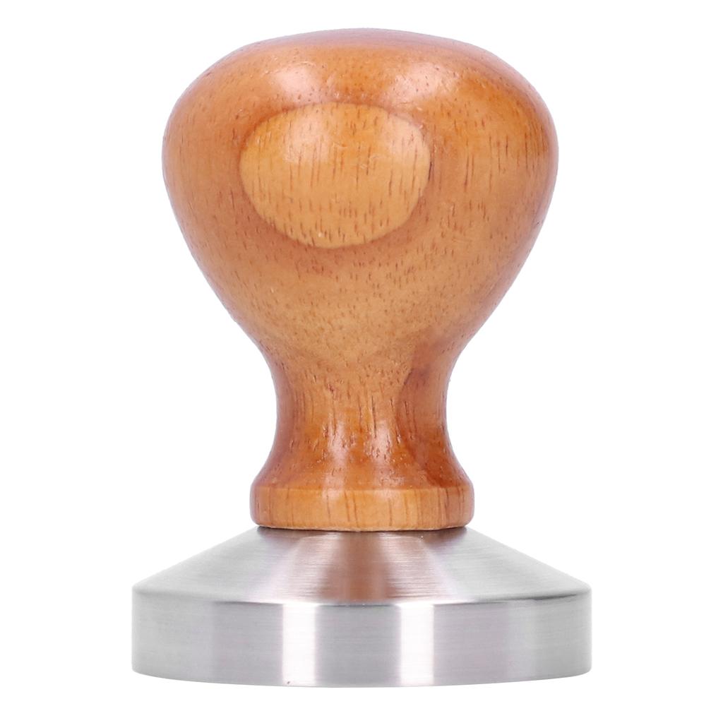 58mm Edelstahl Kaffeepulver Hammer Tamper mit Holzgriff Kaffeezubehör