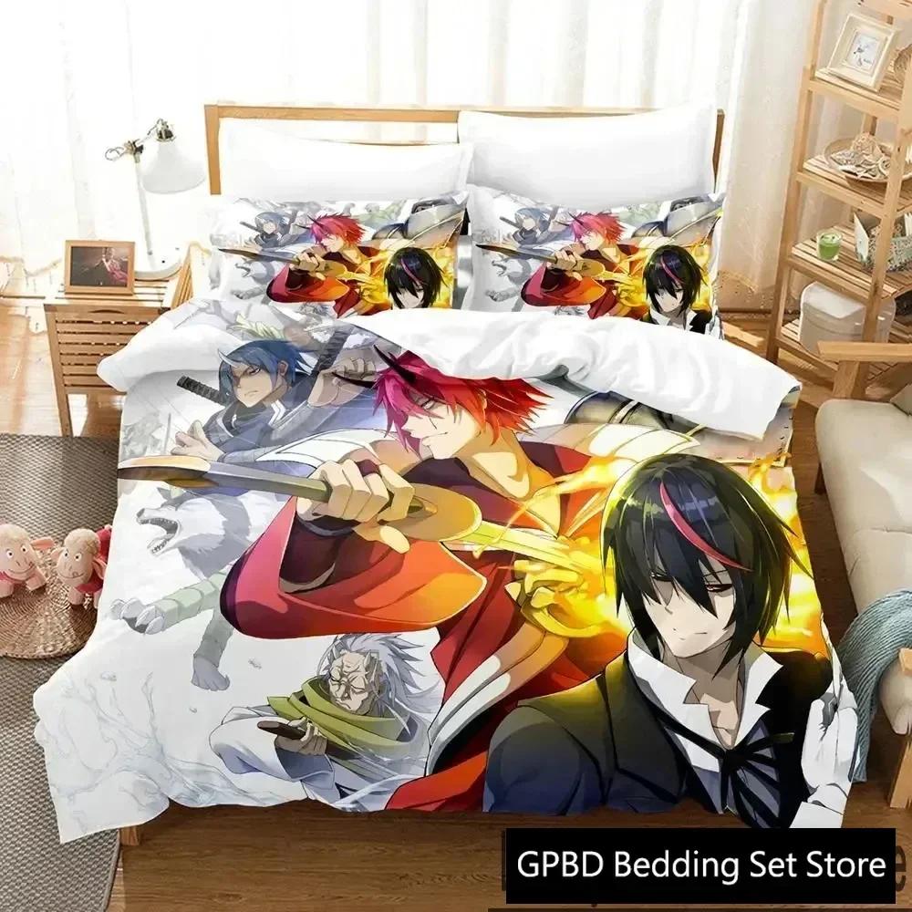 TenSura Rimuru That Time I Got Reincarnated As a Slime Beding Set 3D Printed Suitable for Bedrom Soft with Soft Fabric Duvet Cover Set Pilowcases