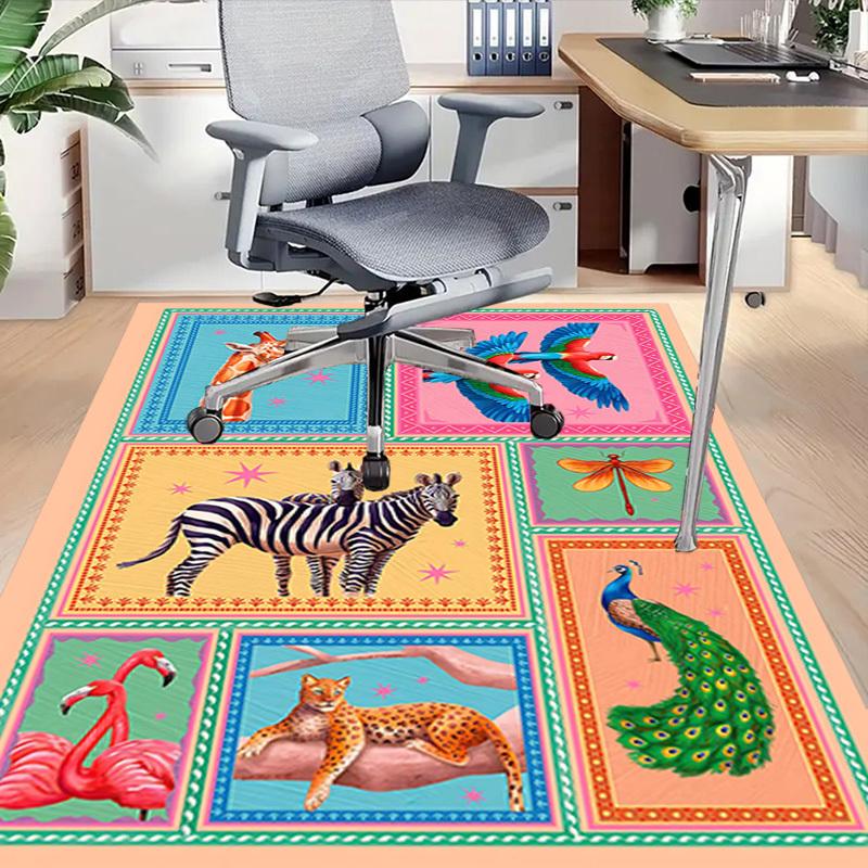 1PC animal pattern Extra Large Non Slip Floor carpet, Office, family, bedroom, Studio Large Area Rug Indoor Rugs, Vibrant Colors