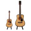 Miniature Wooden Guitar Model Display - Decorative Craft Home Ornaments Mini Guitar Model for Music Lovers And Collectors