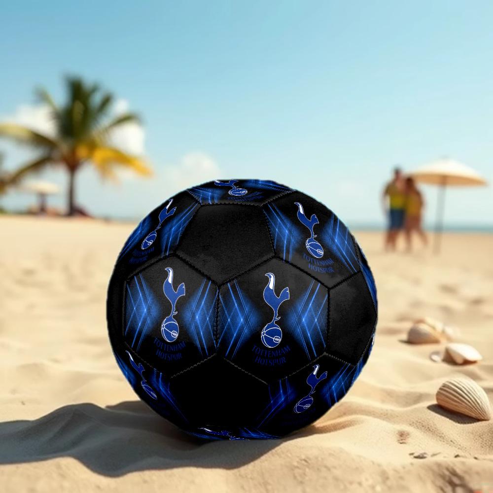 Tottenham Hotspur F.C Soccer Ball Colorful All Ages Machine Stitched PVC Competition Ready Durable High-Bounce.SIZE5
