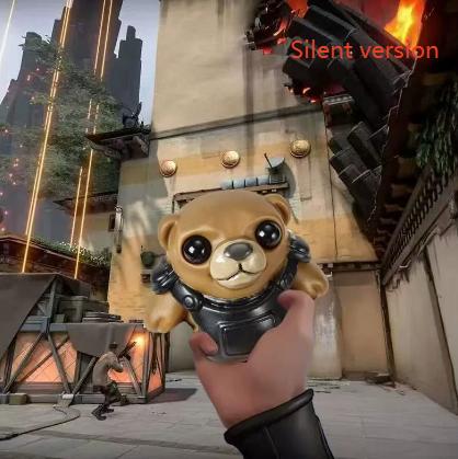 Valorant Game Doll 3D Tactical Bear Squeeze Toy Creative Stress Relief Toy Soft Mochi Toys For Adult Kid Gifts