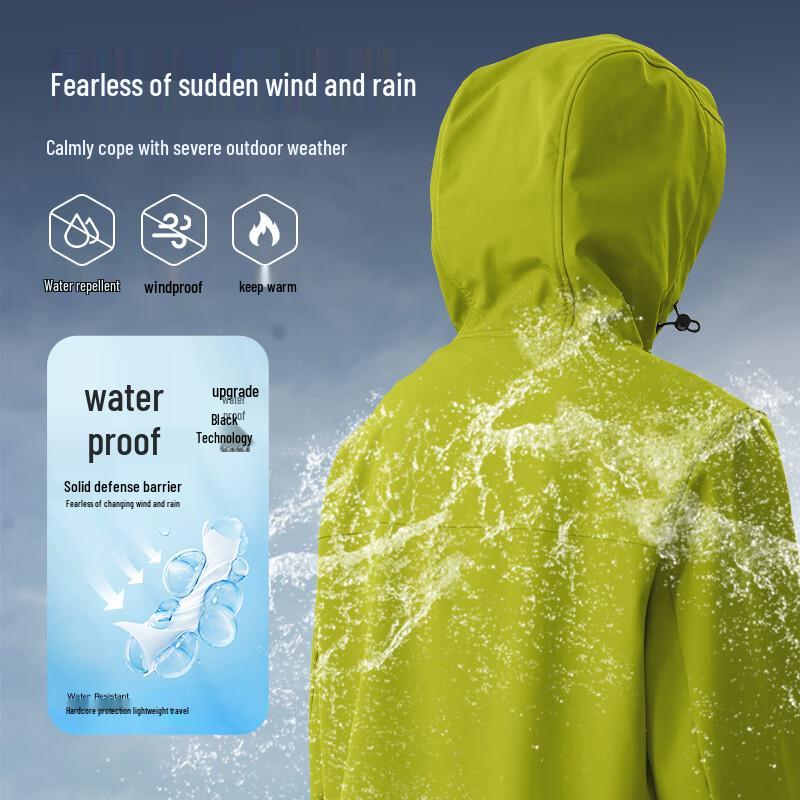 Baleno S&K Series Men's Winter Fleece-Lined Outdoor Hooded Jacket