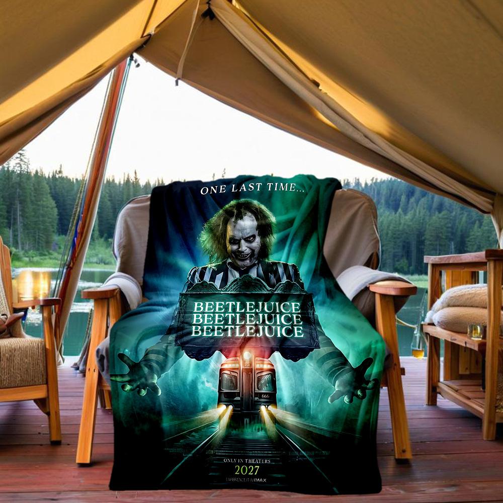

1PC Corpse Bride Outdoor Blanket Lightweight Flannel, Soft & Warm, All Season Use for Sofa 80x120cm