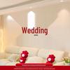 Bridal Chamber Set: Double Happiness Wall Stickers for Wedding Decoration In Bedroom & Living Room