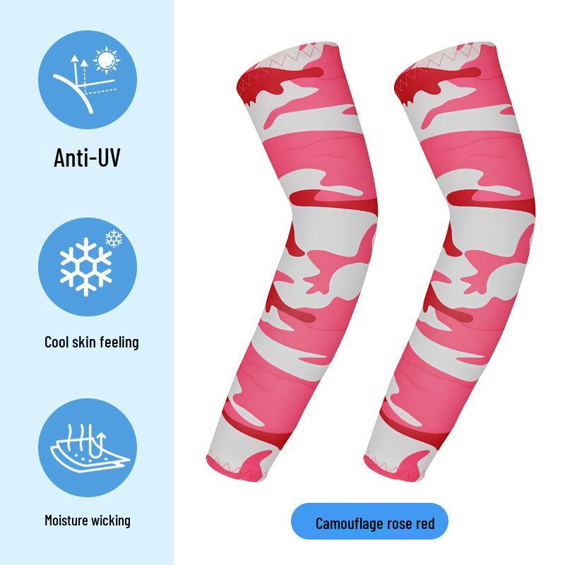 Dünne Anti-Pilling UV-Schutz Radsport-Armlinge für Kinder - Outdoor Eisseide Sonnenschutz-Ärmel