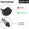 150W 58.8V 3A Charger For 14S 52V Lithium Battery Pack For 58.8V3A Li-ion Battery Charger High quality Strong With Cooling Fan