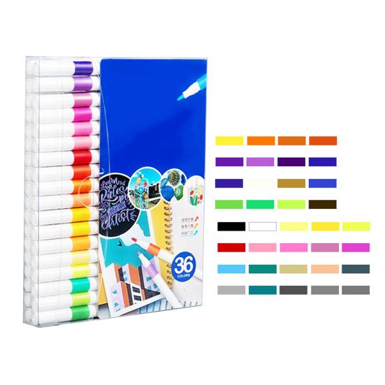 Kids Acrylic Markers Hard Tip Acrylic Paint Pens Quick Dry Ink Art Markers for Fabric Rock Painting Ceramic Glass Students Arts Crafts Supplies