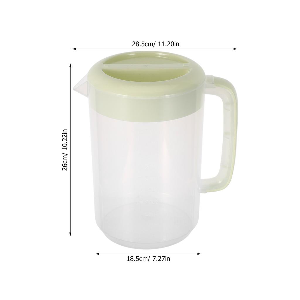 5L Large Capacity Cold Water Pitcher Plastic Fridge Jug With Lid Clear Juice Container For Iced Tea Lemonade Bpa Free