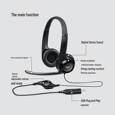 Logitech H390 Wired USB Computer Headset