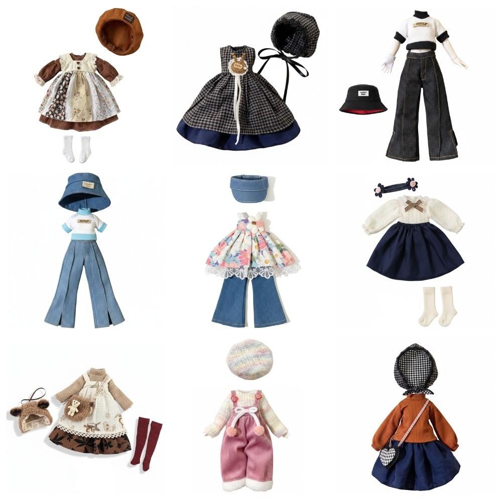 Fashion 1/6 BJD Doll Outfit Set Cute Girl Toy Gift Trendy Doll Dress  (No Dolls and Shoes)