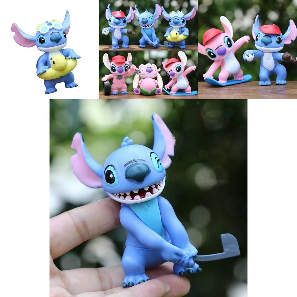 Stitch Sammler-PVC-Spielzeug für die Heim- und Bürodekoration Inklusive Charaktere)