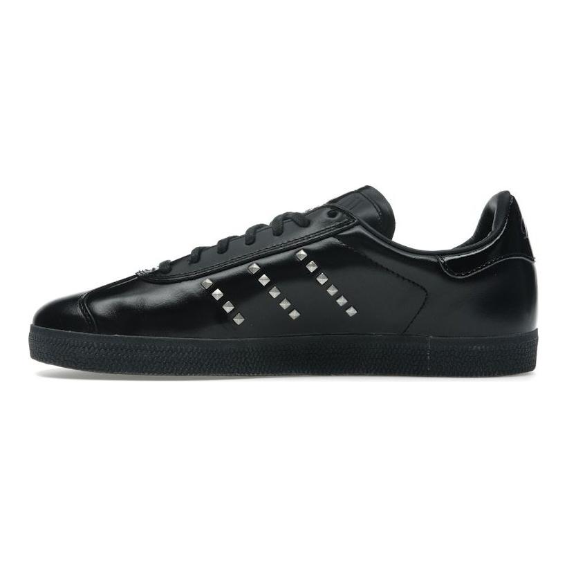 Dime x adidas Gazelle ADV שחור כסוף מטאלי ניטים נעלי סניקרס לגברים שחור פחמן IH2946