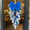 Christmas Wreath Decorative Realistic Garland Front Door for Festival House Wall Window Xmas