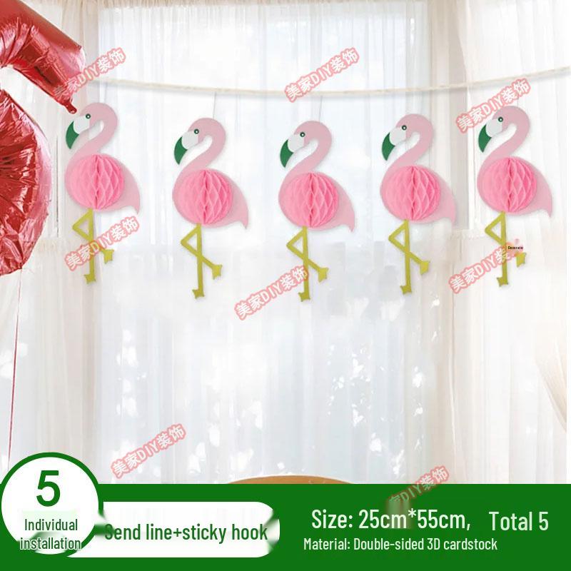 Spring Tropical Fruit Party Ceiling Decorations: Pineapple, Strawberry, Apple, and Grape Honeycomb Balls