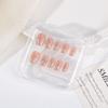 Handmade Student Style Wearable Nail Tips - Fresh, Cute, Detachable, Short Oval Design for 2026
