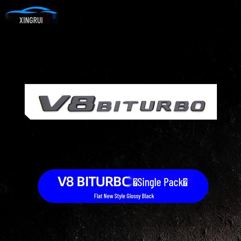 Mercedes E63S/C63S V8 Biturbo 4MATIC+ AMG Black Warrior Tail Badge Emblem Sticker
