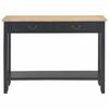 Console Table Black 110 x 35 x 80 cm Wood