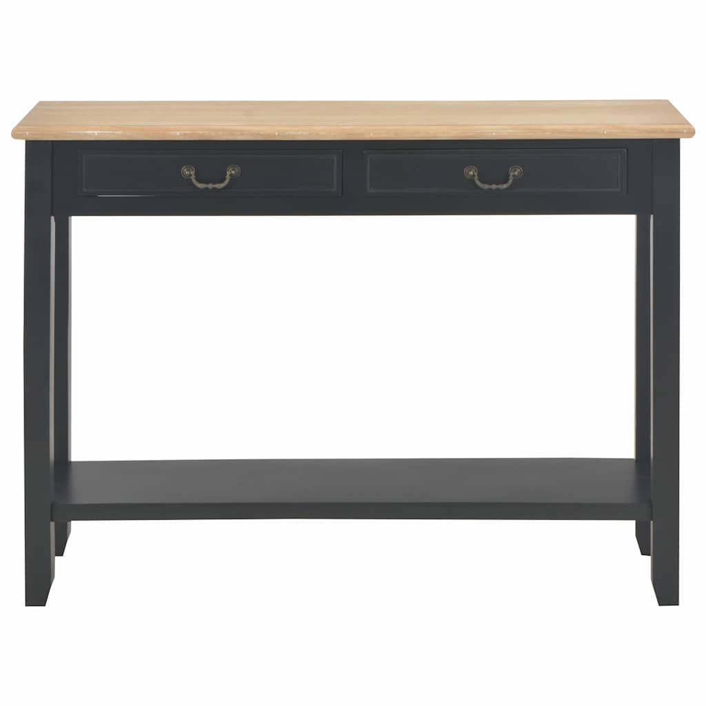 Console Table Black 110 x 35 x 80 cm Wood