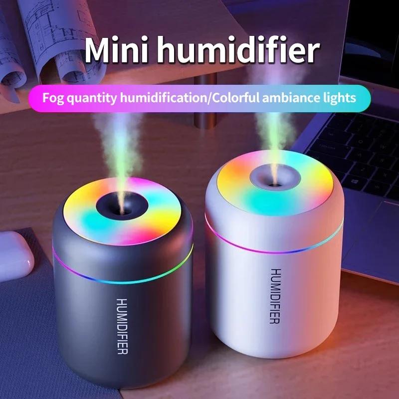 180ML Mini Air Humidifier USB Electric Aroma Diffuser Essential Oil Purifier Aromatherapy Mist Maker Lights for Car Home Bedroom