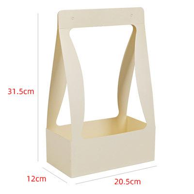 

New Folding Flower Box Water Proof Portable Flower Basket Bouquet Handle Carton Creative Bouquet Wedding Party Gift Wrapping Box 20.5x12x31.5cm&10pcs