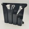 Workshop Fastener Organizer Cable Tie Rack, with Four Compartments, Wall Mounted Warehouse Accessory Dispenser Storage System, Management in