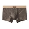 Men Boxer Underwear Elastic Mid-Waist Design Breathable Comfortable Shorts Briefs Letter Print U-Convex Panties