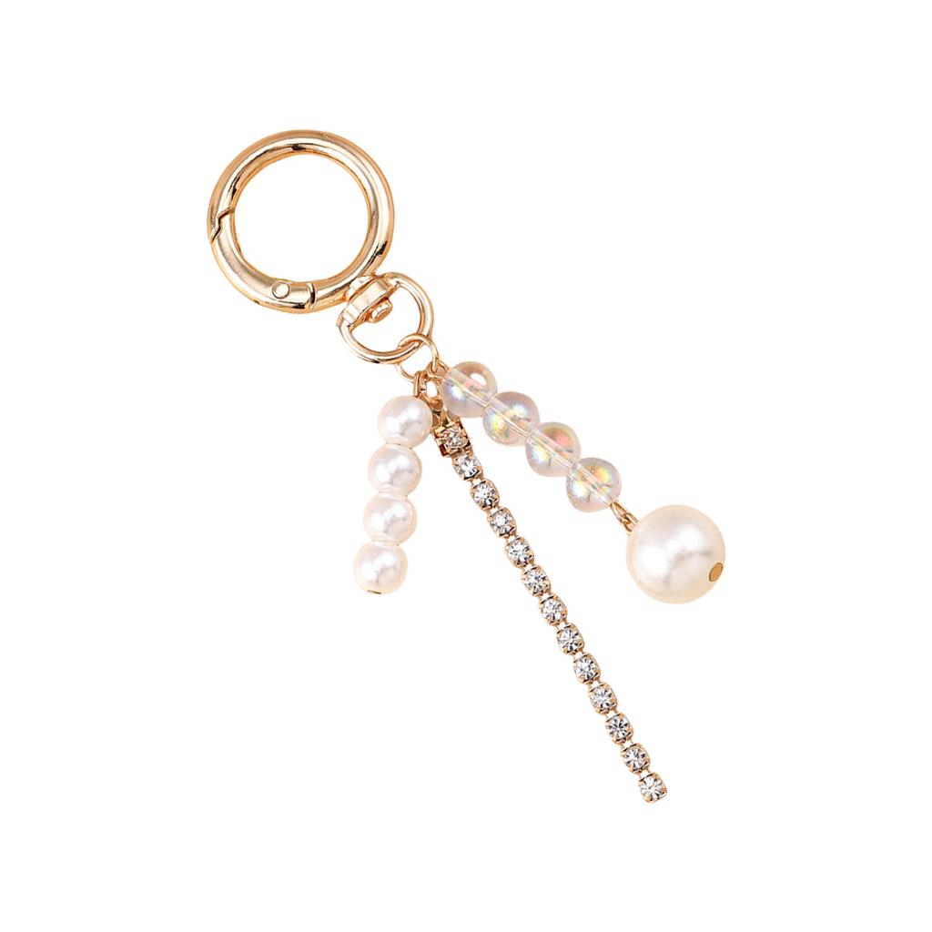 Elegant Seashell Pearl Keychain For Women Stylish Beach Key Chain Accessory With Starfish Seahorse Charm for Women