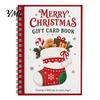 Carpeta de Regalo de Dinero de Temporada Tarjeta de Navidad Holográfica Libro, 7x5 Encuadernación en Espiral Folleto de Recuerdo Festivo, Portador de 10 Páginas Saludo Bolder DIY para