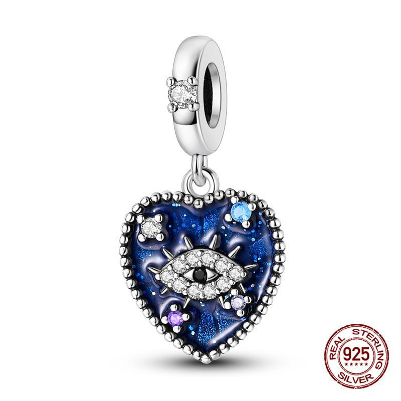 Original Charms Copper Devil'S Eye Series Charm Beads Fit 3Mm Original Bracelet For Women Diy Jewelry Gifts Making