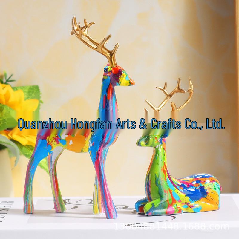 Nordic Golden Resin Bird Decor: Simple Living Room Animal Ornament