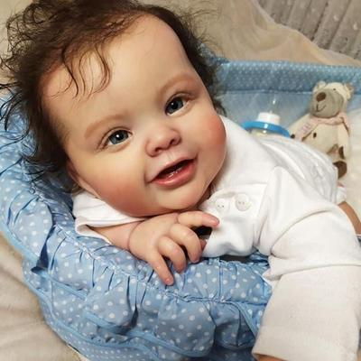 NPK 60cm Reborn Toddler Doll Kodi Cloth Body Hand Paint Doll Newborn Baby Doll