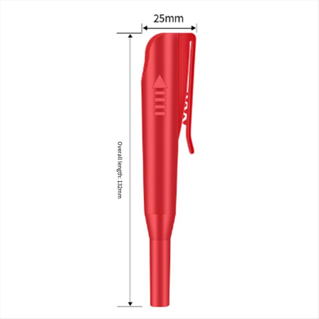 BHBL 2pcs 2.8mm Metal Solid Carpenter Mechanical Pencil with Holder Deep Hole Mechanical Marker Stand Pocket Clip Pencil Tool