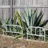 Dulton Galvanized Garden Edge Fence S A sturdy fence that stands out against your exterior structure Barricade Building material Garden Garage Height