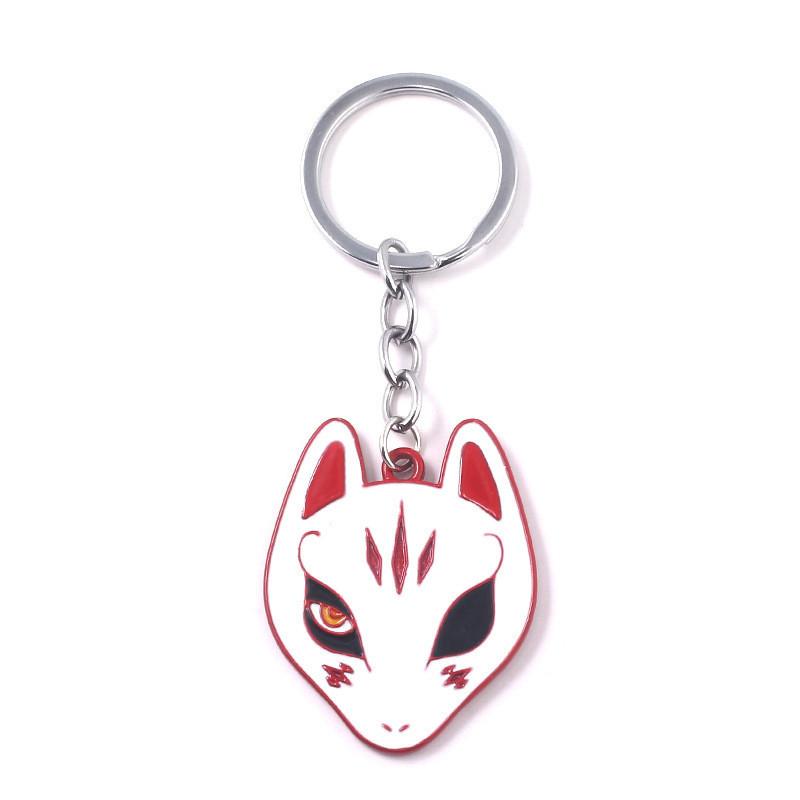 

Natsumes Book Of Friends Fox Mask Keychain With Zinc Alloy Charm For Anime Fans Style B