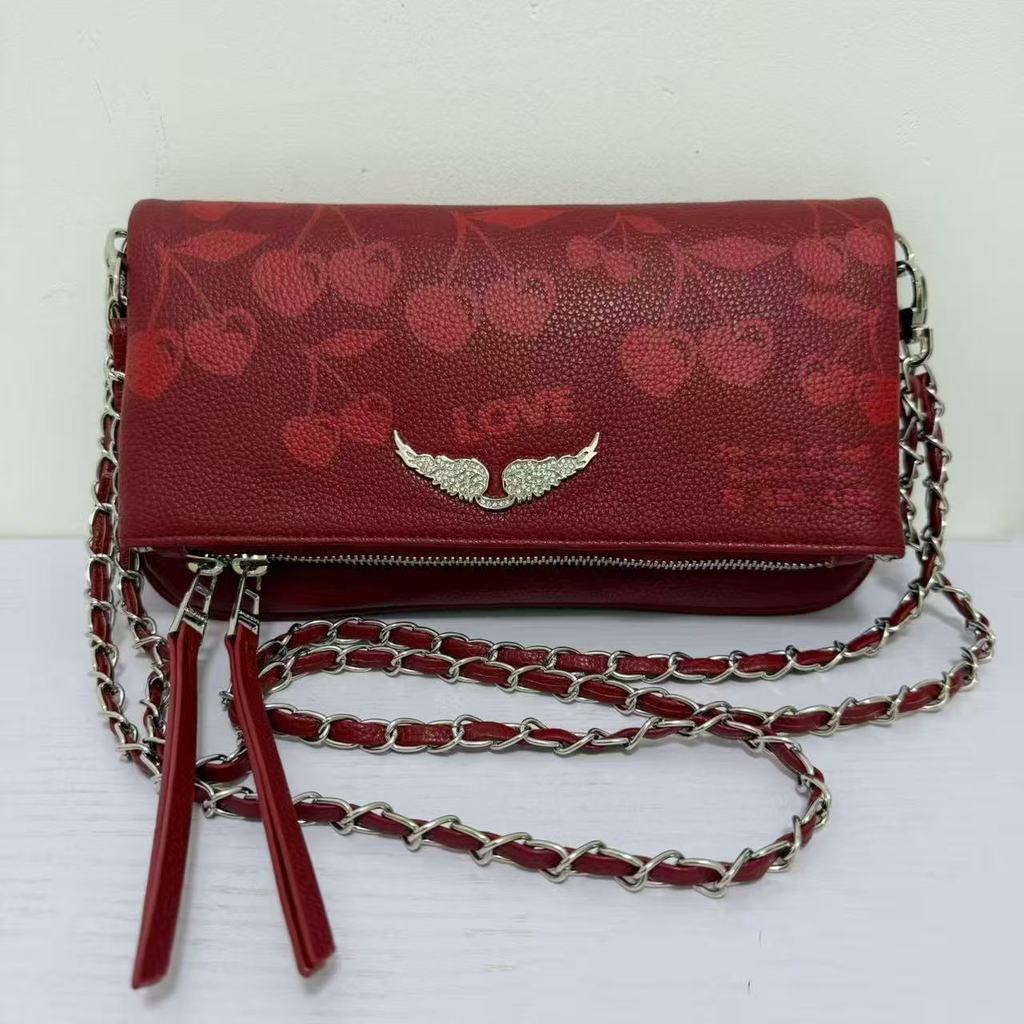 French Fashion Winged Crossbody Bag With Pu Material And Magnetic Closure For Daily Use