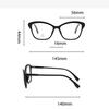 Tr90 Anti-blue Light Glasses For Women Cat Eyes Personalized Myopia Glasses Frame Ultra Light And Fashionable TR81301
