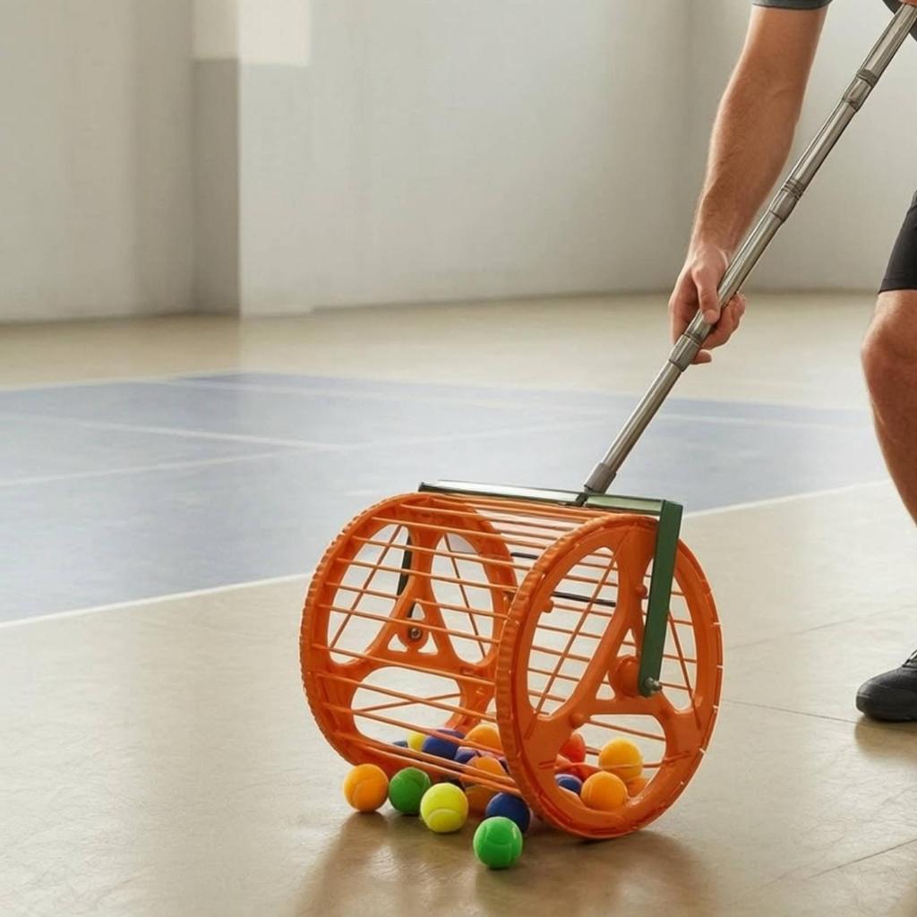 Table Tennis Ball Picker with Telescopic Handle Adjustable-Angle for Training