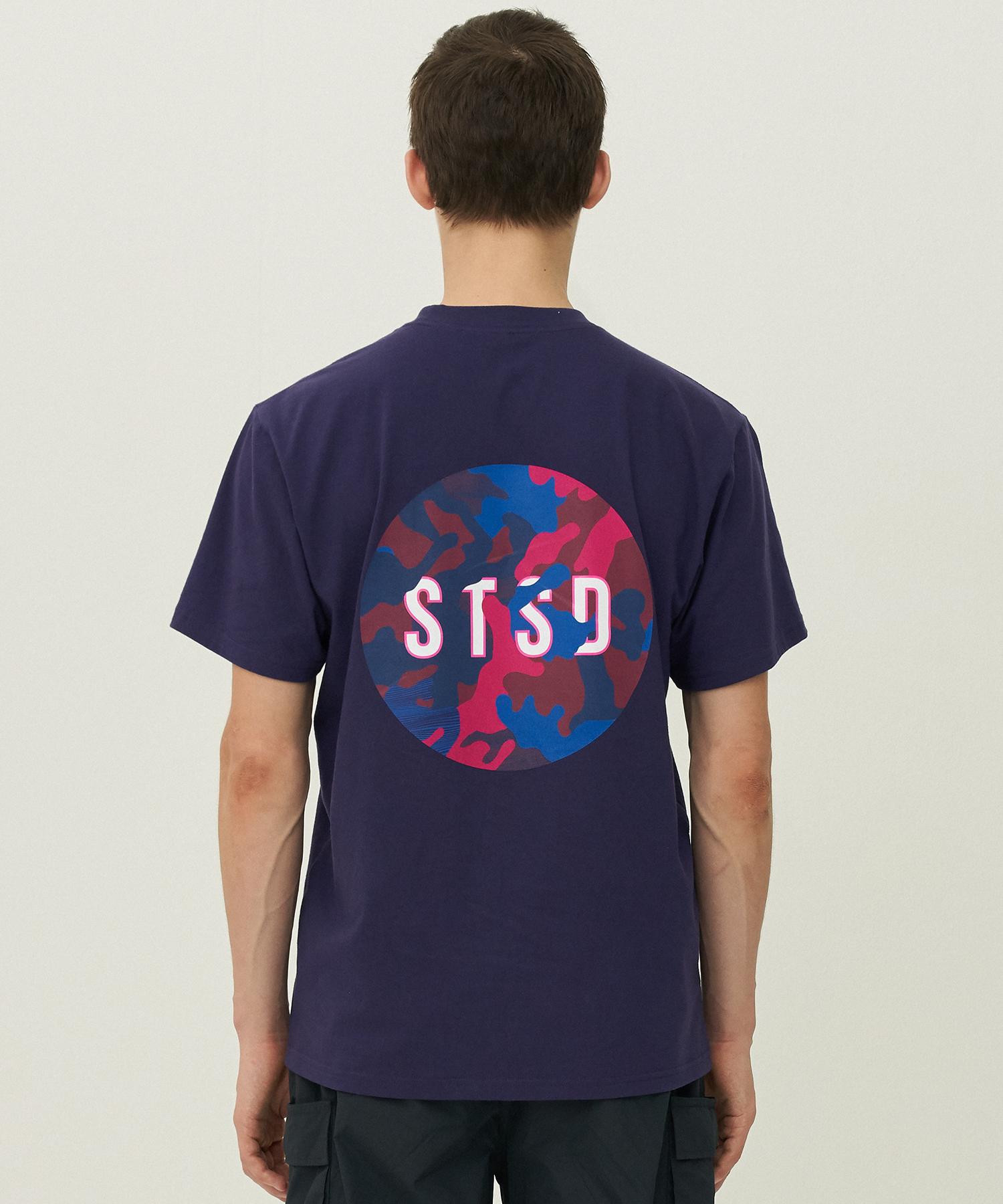 Street Standard Camo Graphic Tee-Purple L