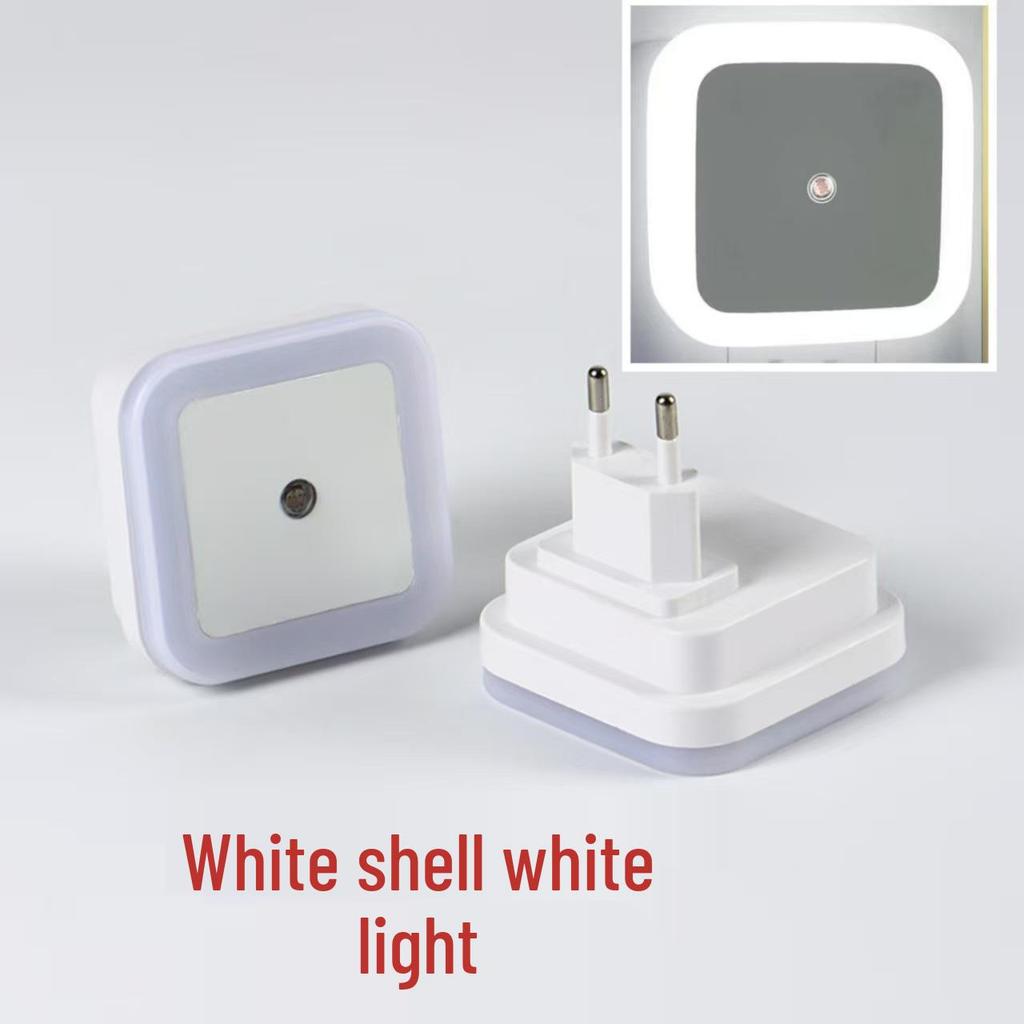 Smart LED Night Light with Dual Standard Socket and Energy-Saving Sensor