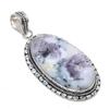Dendrite Opal Gemstone Handmade 925 Steling Silver Jewelry Pendant 2.52" SU-9645