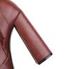 7/Women's High Heel Short Boots Sexy Waterproof Platform Thick Heel Autumn/Winter New Large Size Short Boots