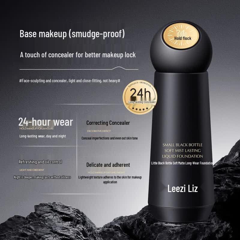 Leezi Little Black Bottle Soft Mist Long-lasting Foundation